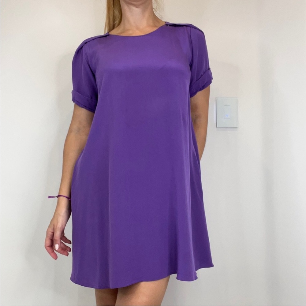 3.1 Phillip Lim Purple Silk Shirt Dress